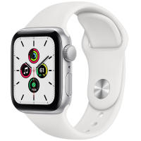Смарт-годинник Apple Watch SE GPS, 40mm Silver Aluminium Case with White Sport Ba (MYDM2UL/A)
