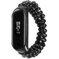 Ремінець до фітнес браслета XoKo Decorative для Xiaomi Mi Band 3/4 Black (XK-XM-NG-Black)