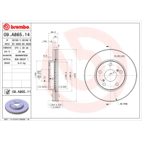 Гальмівний диск Brembo 09.A865.11