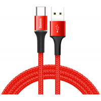 Дата кабель USB 3.1 AM to Type-C 2.0m 2A LED red Baseus (CATGH-H09)