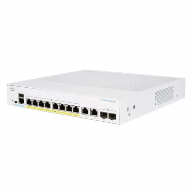 Комутатор мережевий Cisco CBS250-8FP-E-2G-EU