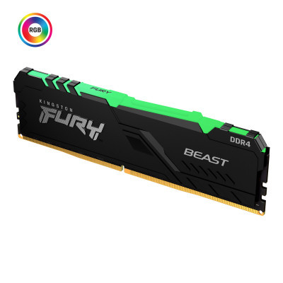 Модуль пам'яті для комп'ютера DDR4 32GB 3200 MHz Fury Beast RGB Kingston (KF432C16BBA/32)