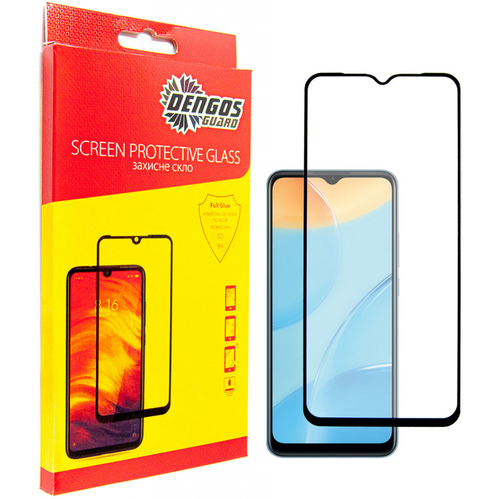 Скло захисне Dengos Full Glue для Oppo A55 (black) (TGFG-207) Скло захисне Dengos Full Glue для Oppo A55 (black) (TGFG-207)