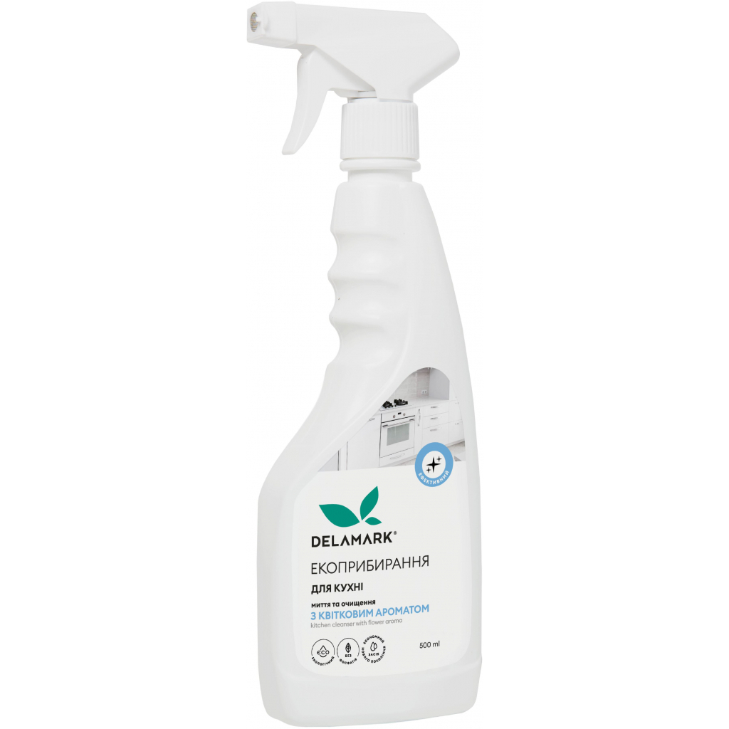 Спрей для чищення кухні DeLaMark з квітковим ароматом 500 мл (4820152331878)