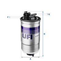 Fuel filter UFI 24.391.00
