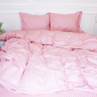 Bed linen MirSon Satin Stripe 30-0007 Pink 200x220 Euro (2200005249888)
