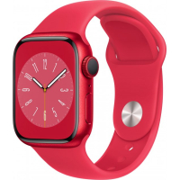 Смарт-годинник Apple Watch Series 8 GPS 41mm (PRODUCT)RED Aluminium Case with (PRODUCT)RED Sport Band - Regular (MNP73UL/A)