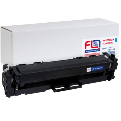Картридж FREE Label HP 415A (W2031A) cyan, без чипа (FL-W2031AC)