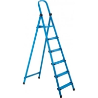 Work's stepladder metal 406 6 steps, blue (63273)