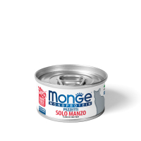 Canned food for cats Monge Cat Monoprotein beef flakes 80 g (8009470013819)
