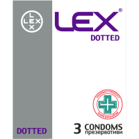 Condoms Lex Condoms Dotted 3 pcs. (4820144771620)