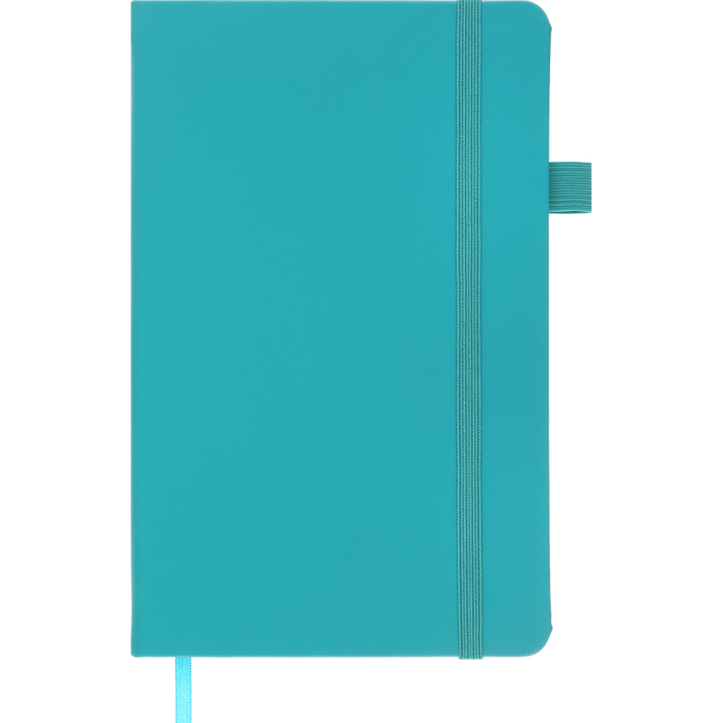 Книга записна Buromax Etalon 125x195 мм 96 аркушів в точку обкладинка зі штучної шкіри Бірюзова (BM.291360-06)