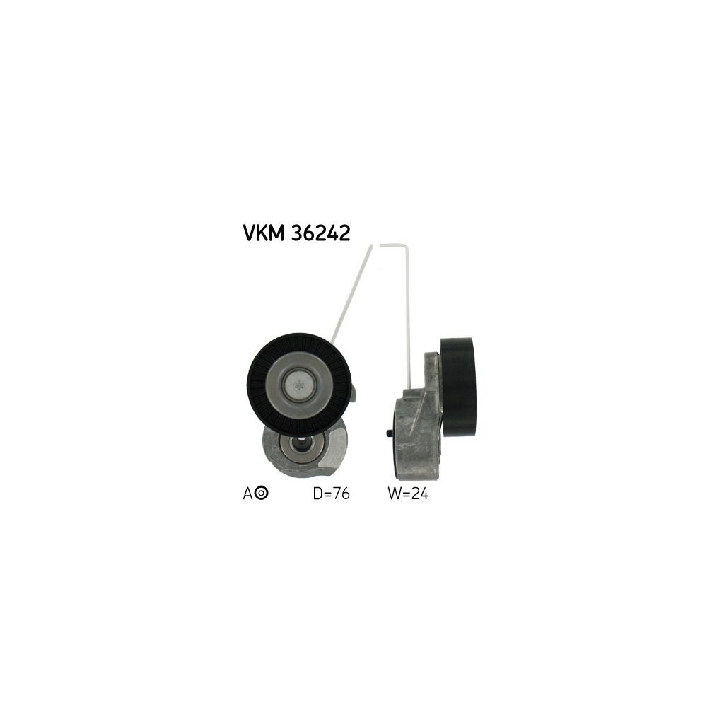 Натягувач ременя з роликом SKF VKM 36242 Натягувач ременя з роликом SKF VKM 36242