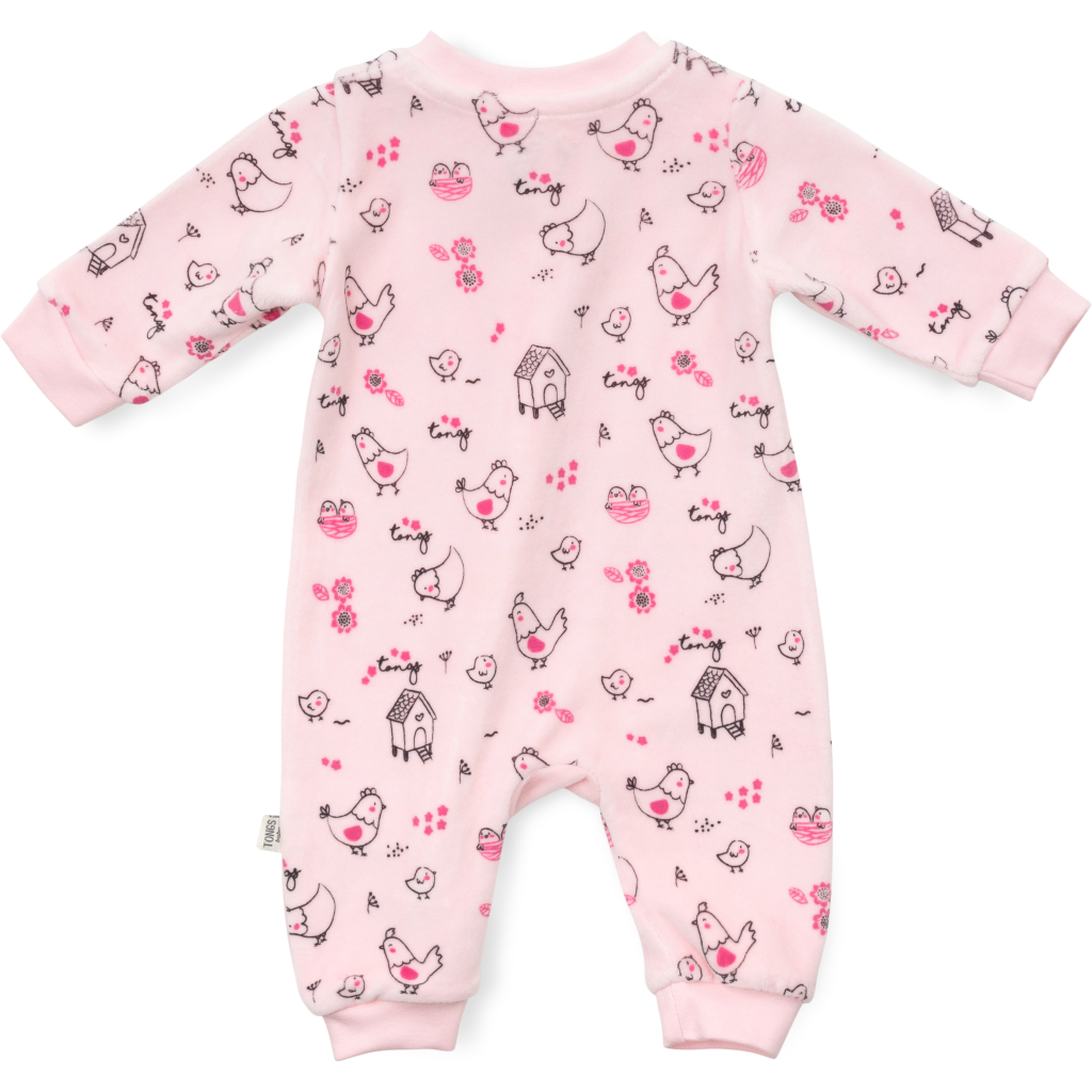 Чоловічок дитячий Tongs велюровий на блискавці (3634-68G-pink)