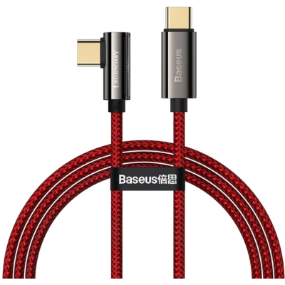 Дата кабель USB-C to USB-C 2.0m CACS 100W 20V/5A 90 Legend Series Elbow Red Baseus (CACS000709)