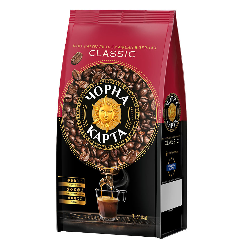 Кава Чорна карта Classic в зернах 1000 г (ck.53845)