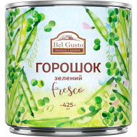 Овочева консервація Bel Gusto Горошок зелений 425 мл (4820204404604)