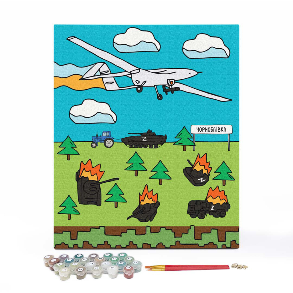 Картина по номерам Orner Чорнобаївка 40х50 см (orner-1669) Картина по номерам Orner Чорнобаївка 40х50 см (orner-1669)