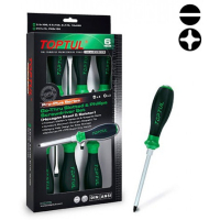 Set of Toptul impact screwdrivers with a hexagon, 6 pcs. PRO-PLUS SERIES (GFE-0602)