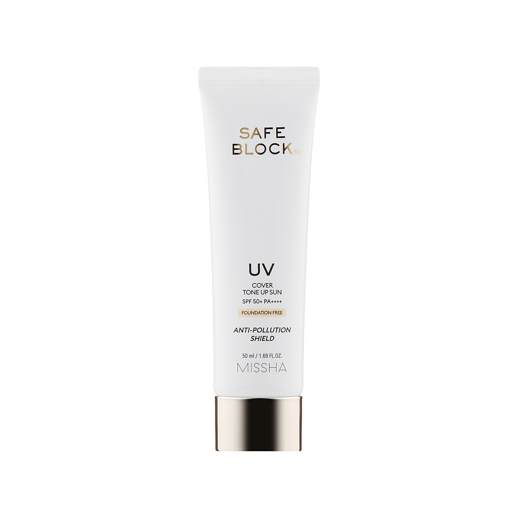 Засіб від засмаги Missha Safe Block RX Cover Tone Up Sun SPF50+ PA++++ Сонцезахисний крем 50 мл (8809643523486)