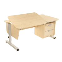 Pondi desk Schoolboy transformer with a maple-gray sideboard (KL120СР)