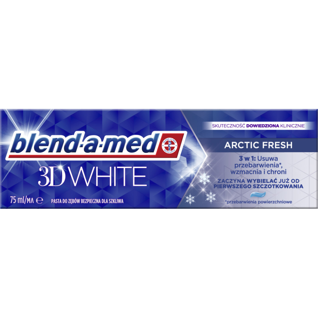 Зубна паста Blend-a-med 3D White Арктична свіжість 75 мл (8006540793039)