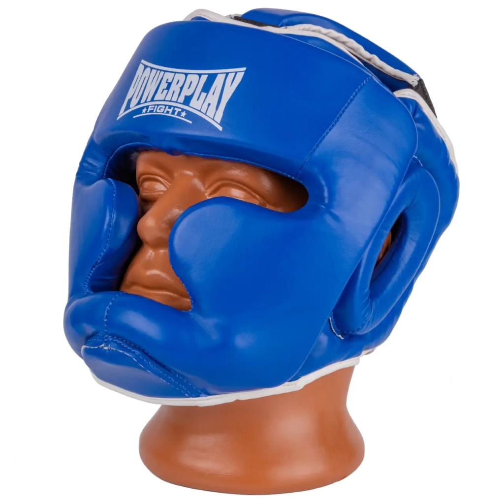 Боксерський шолом PowerPlay 3100 PU Синій L (PP_3100_L_Blue)
