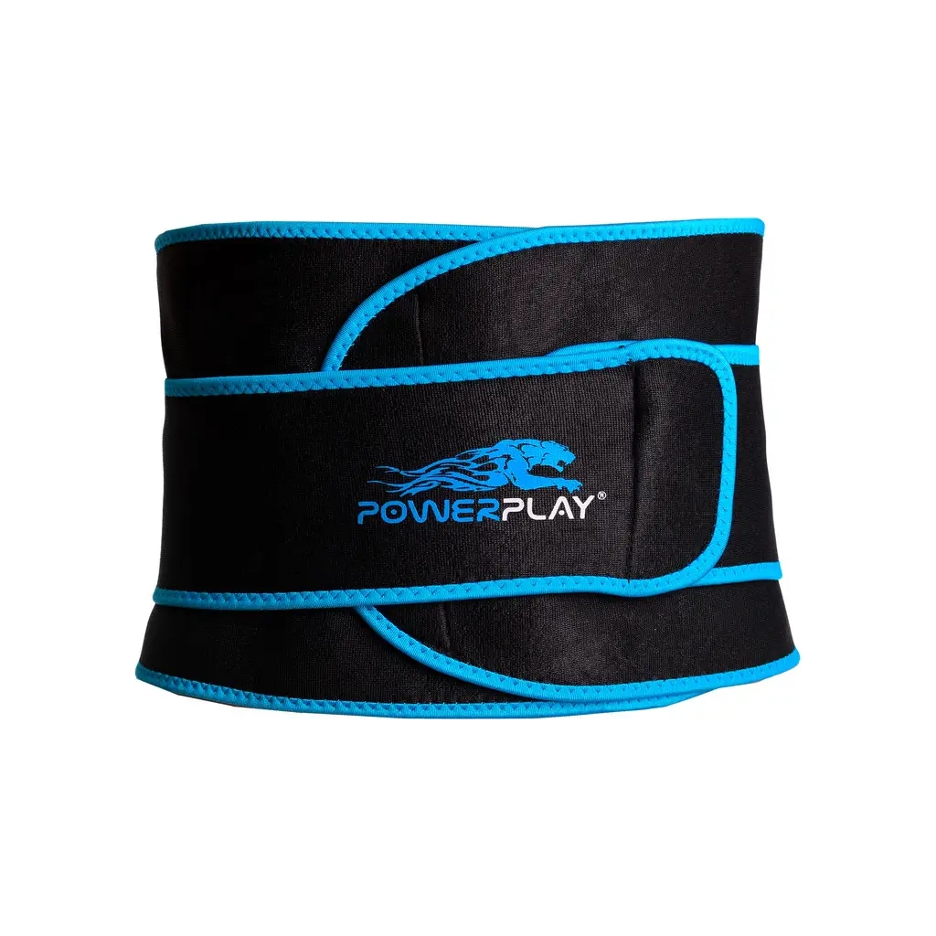 Пояс для схуднення PowerPlay 4303 Чорно-Синій (PP_4303_Black/Blue)