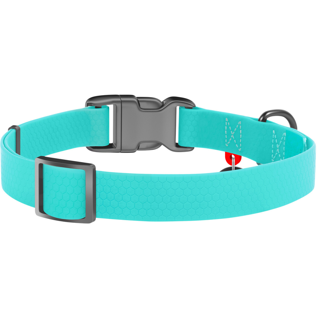 Нашийник для тварин WAUDOG Waterproof пластикова пряжка-фастекс Ш 15 мм Д 25-35 см ментол (2744)