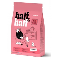 Half&Half dry cat food for kittens with beef 8 kg (4820261920796)