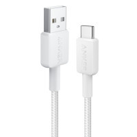 Дата кабель USB 2.0 AM to Type-C 0.9m 322 White Anker (A81H5H21/A81H5G21)