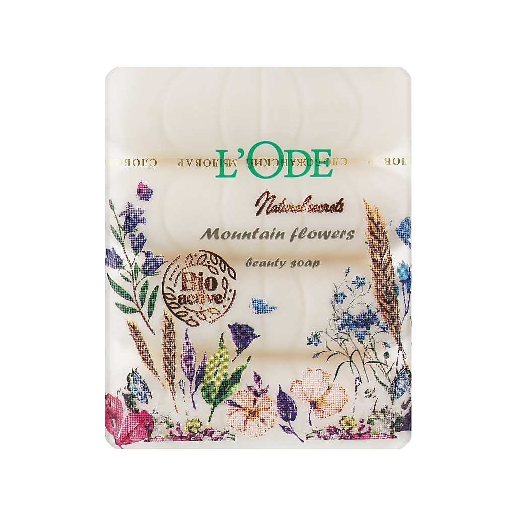 Тверде мило L'Ode Гірські квіти 4 х 60 г (4823107605321)