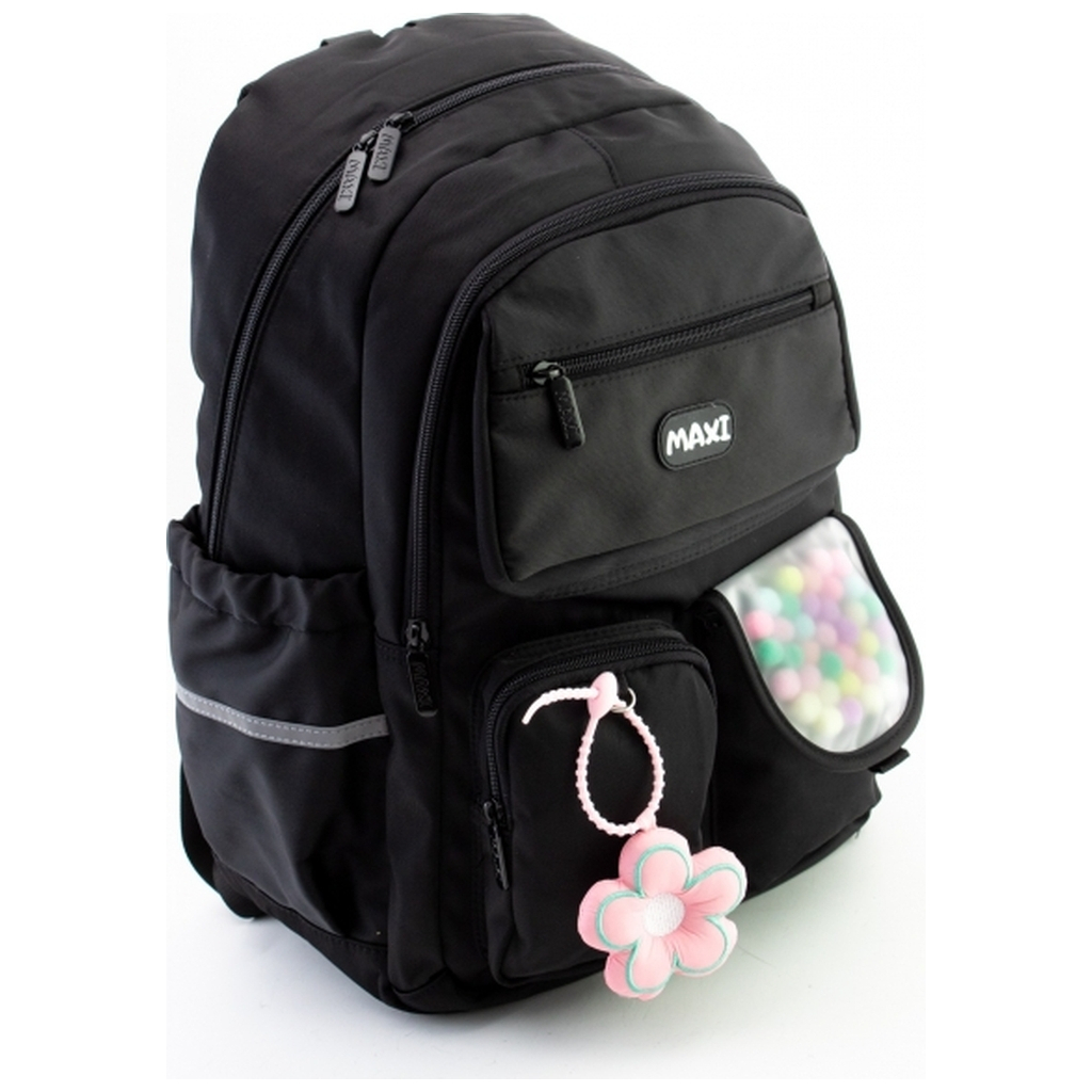 Рюкзак шкільний Maxi 18" Чорний (90187-black)
