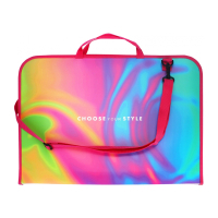Folder - briefcase Maxi A3 plastic with a zipper Silk (MX30003-07)