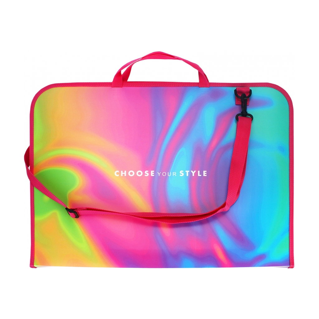 Папка - портфель Maxi А3 пластиковий на блискавці Silk (MX30003-07)