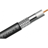 Television cable FinMark RG-8-TC90 coaxial, black, 100m (274129)