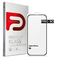 Скло захисне Armorstandart Pro 3D Apple iPhone 16 Black (ARM78032)