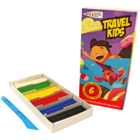 Пластилін ГАММА'UA Travel kids Зі стеком 6 кольорів 72 г (4820072539811)