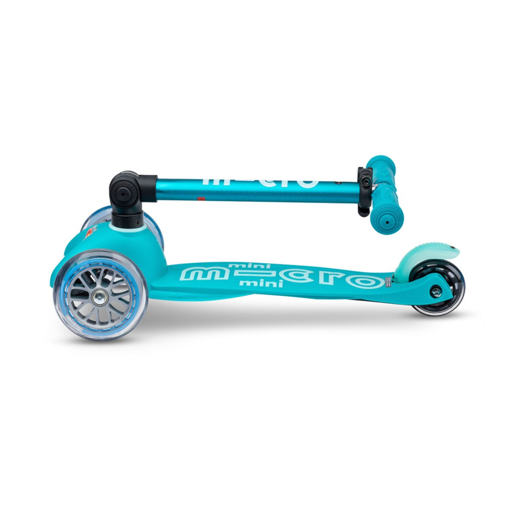Самокат Micro Mini Deluxe Foldable Складний 3-х колісний Аква (MMD155)