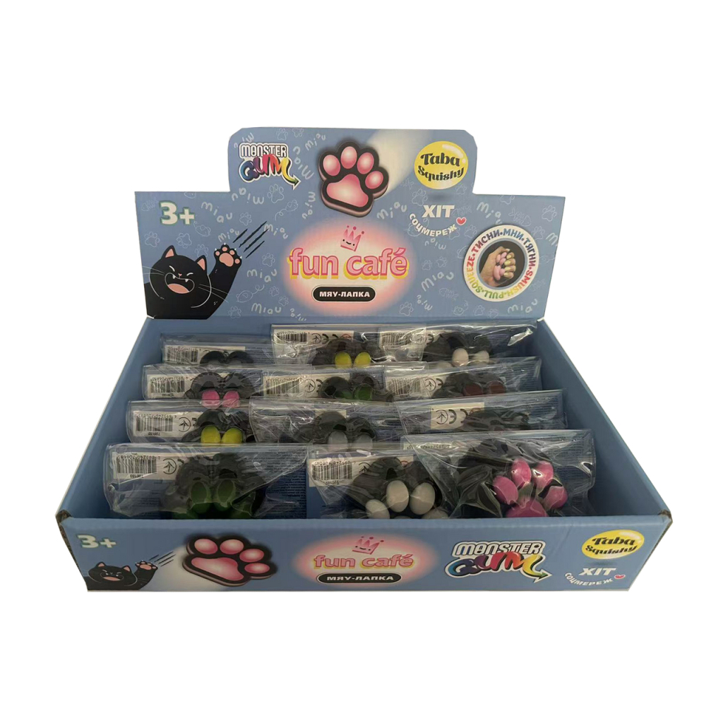 Антистрес Monster Gum Fun Cafe Taba - Мяу-лапка (T26183)
