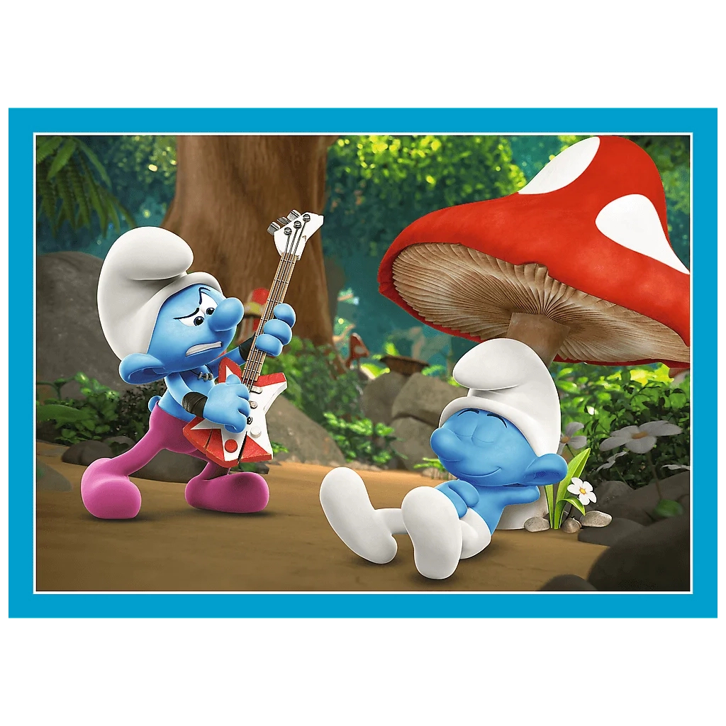 Пазл Trefl The Smurfs Село Смурфів 4 in 1 (35, 48, 54, 70) елемента (5900511346565)