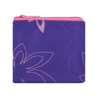 Cool For School children's wallet with a zipper "Flowers", purple (CF86367)
