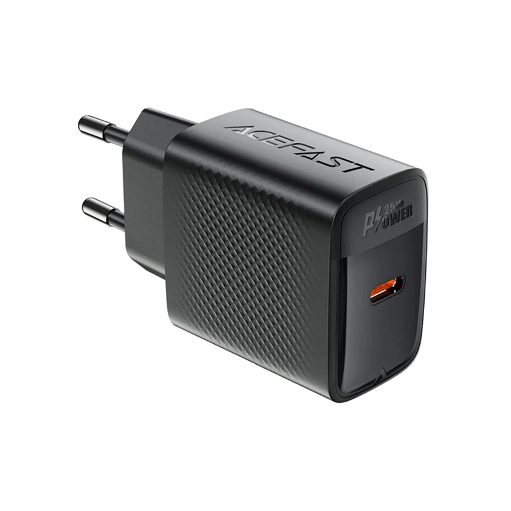 Зарядний пристрій Acefast A104 USB-C PD25W GaN Black (6974316283355) Зарядний пристрій Acefast A104 USB-C PD25W GaN Black (6974316283355)