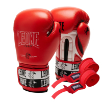 Боксерські рукавички Leone GN208 Iconic Red 12 унцій (GN208_Red_12oz)