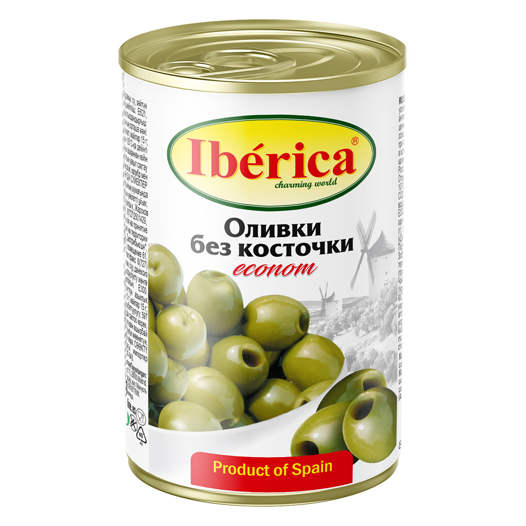 Овочева консервація Iberica Оливки Econom без кісточки 280 г (8436024297744)