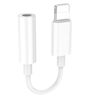 Перехідник Lightning to 3.5mm F white BOROFONE (6941991111143)