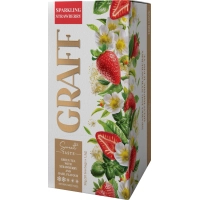 Graff Sparkling Strawberry tea with strawberry and basil aroma 20x1.5 g (4820279612263)