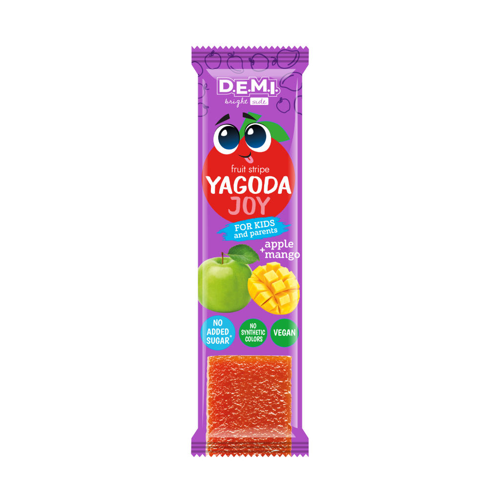 Цукерка Demi Yagoda Joy Пастила фруктова з смаком манго 15 г (de.21418) Цукерка Demi Yagoda Joy Пастила фруктова з смаком манго 15 г (de.21418)