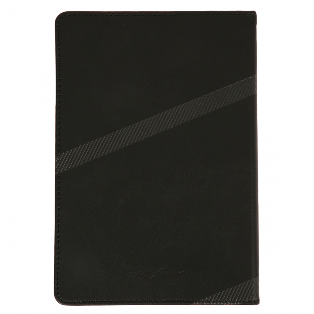 Тижневик Leo planner А5 датований 2026 "Nero", твердий, чорний, 368 сторінок (252687)