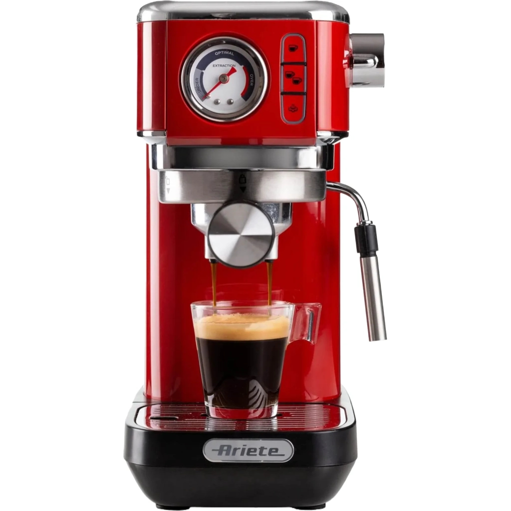 Ріжкова кавоварка еспресо Ariete 1381 RD (00M138133AR0) Ріжкова кавоварка еспресо Ariete 1381 RD (00M138133AR0)